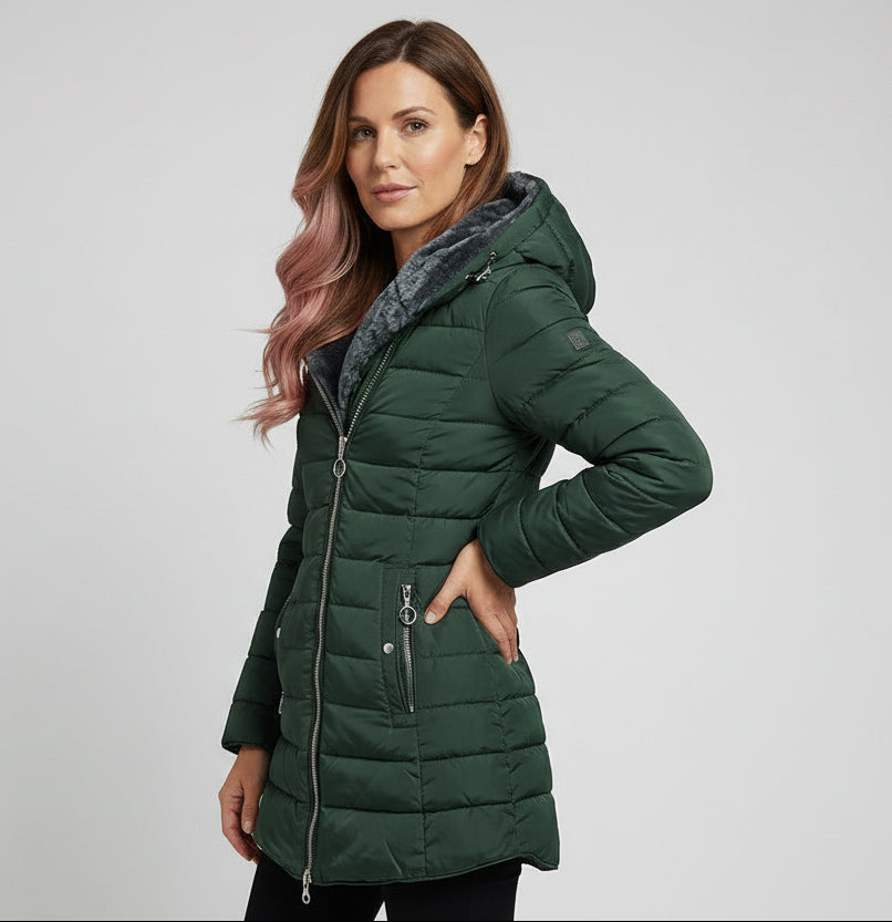 ELVIRA | ABRIGO ELEGANTE CON CAPUCHA OVERSIZE