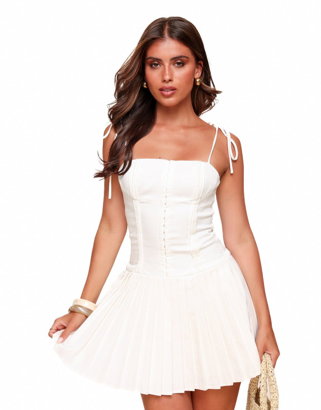 Ruth | Minivestido plisado Soft Muse
