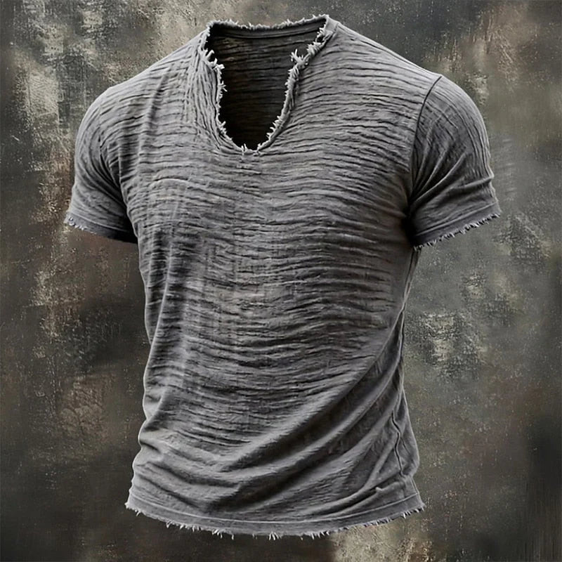 Gorvel - Camiseta Vintage Slim Fit