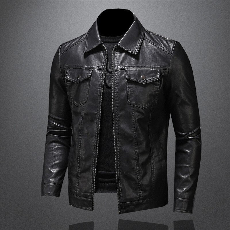 Claudio – Chaqueta de cuero vegano con elegancia moderna